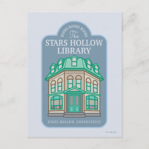 Gilmore Girls Stars Hollow Library Briefkaart