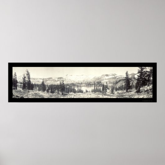 Gilmore Lake Tahoe Foto 1910 Poster (Voorkant)