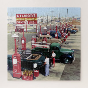 Gilmore's Gas A Teria Los Angeles 1948 Legpuzzel