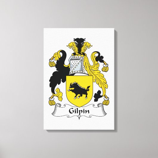 Gilpin Family Crest Canvas Afdruk (Voorkant)