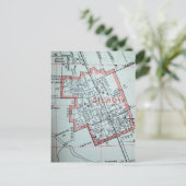 Gilroy, CA  Map Briefkaart (Staand voorkant)