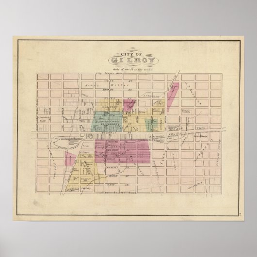 Gilroy, Californië Poster (Voorkant)