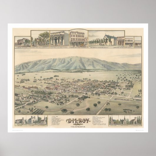 Gilroy : Santa Clara County California (1299) Poster (Voorkant)