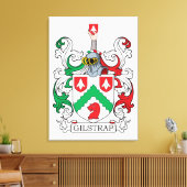 Gilstrap Family Crest Canvas Afdruk (Insitu (Woonkamer))
