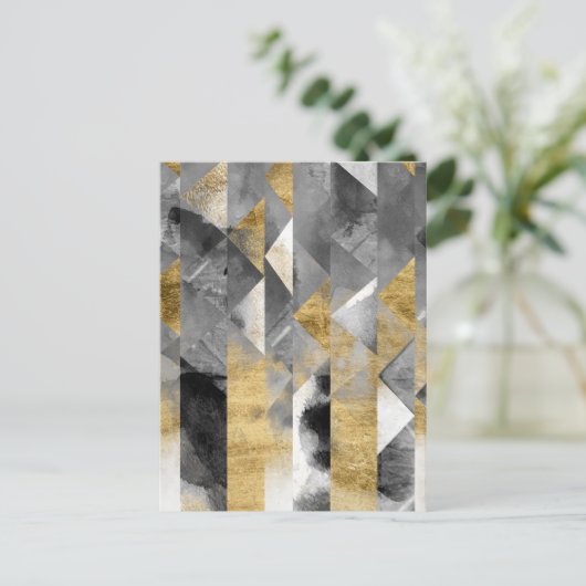 Gilt Reflections I Briefkaart (Staand voorkant)