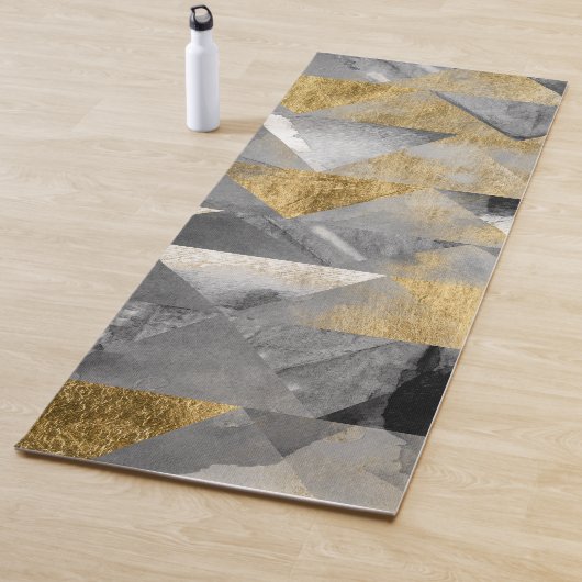Gilt Reflections I Yogamat (In situ)
