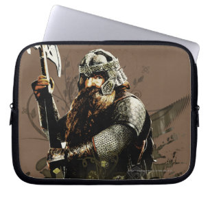 GIMLI™ met AX Vector Collage Laptop Sleeve