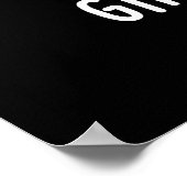 Gimme A Kale Funny Veggie Pun Dark BG Poster (Hoek)