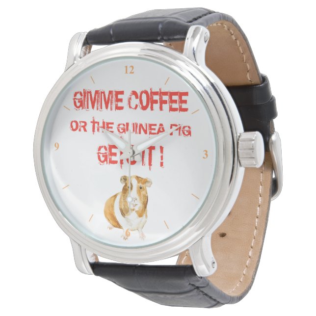 Gimme Coffee! Horloge (Gekanteld)