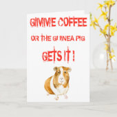 Gimme Coffee! Kaart (Gele Bloem)