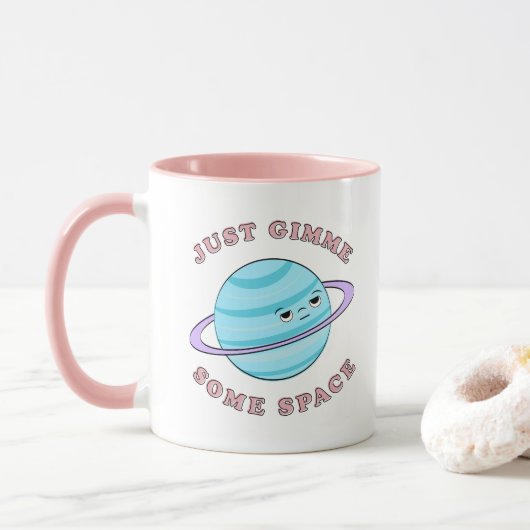 Gimme gewoon wat ruimtetekuis en grappige smog mok (Met donut)