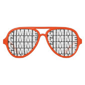 Gimme Gimme Gimme party schaduwen grappige zonnebr Aviator Zonnebril (Voorkant)