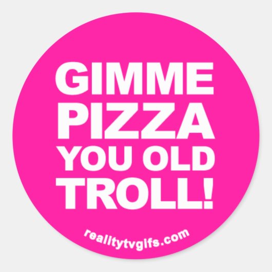 Gimme Pizza - Stickers (Devant)