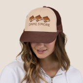 Gimme Smore Chocolate S'mores Camping Campfire Trucker Pet (In situ)