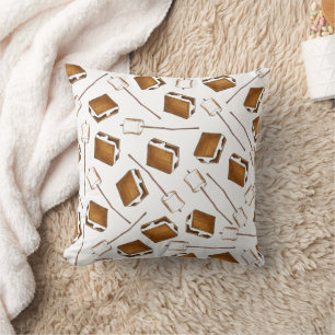 Gimme S'more Toasted Marshmallow Smores Camp Kussen