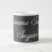 Gimme some Sugar・Black Chalkboard Jumbo Beker (Voorkant)