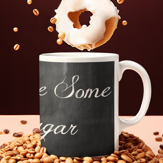 Gimme some Sugar・Black Chalkboard Jumbo Beker