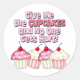 Gimme the Cupcakes Ronde Sticker