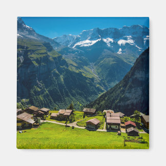 Gimmelwald in Zwitserse Alpen - Zwitserland Magneet