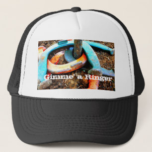 Gimme's een Ringer Hoefijzer Pitching Gifts Trucker Pet