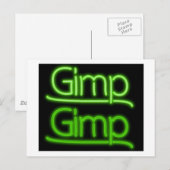 Gimp-teken Briefkaart (Voorkant / Achterkant)