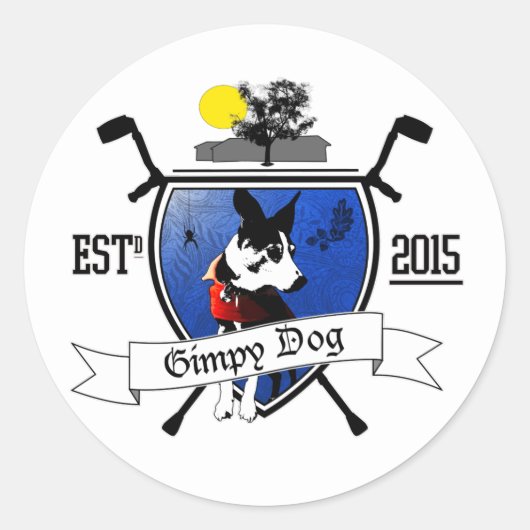 Gimpy Dog Ranch Crest Stickers (Voorkant)
