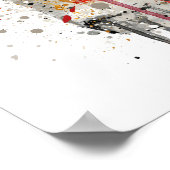 Gin Bottle Wall Art Print 'Crimson' (Hoek)