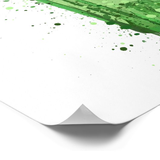 Gin Bottle Wall Art Print 'Emerald 2.0' (Hoek)