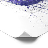 Gin Bottle Wall Art Print 'Periwinkle (Hoek)