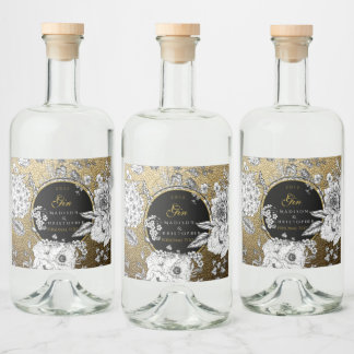 Gin Dotted bottle Likeurfles Etiket