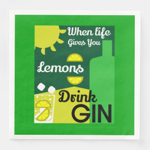Gin Drinkers Love Gin Startdecor Bars Servin Servet