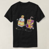gin en sap grappig zwart T-shirt (Design voorkant)