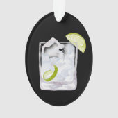 Gin en Tonic Cocktail op maat Ornament (achterkant)