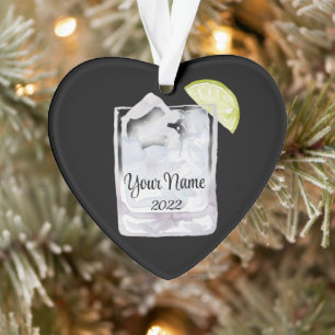 Gin en Tonic Cocktail Personalized Ornament