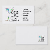 GIN is goedkoper dan therapie. Visitekaartje (Voorkant / Achterkant)