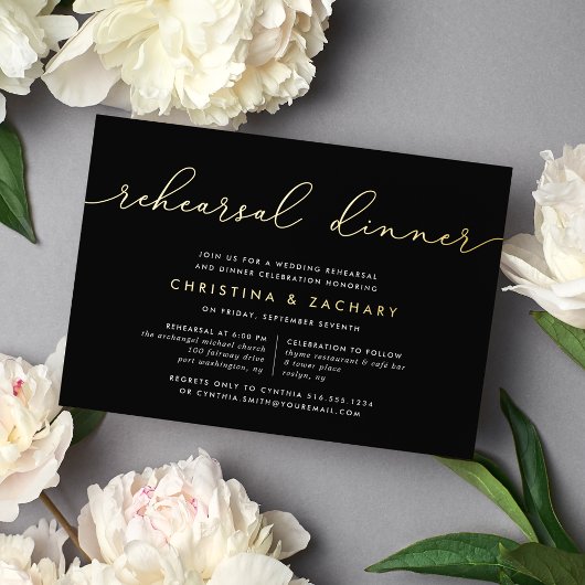 Gin Lane | Dîner de répétition Invitation à l'huil