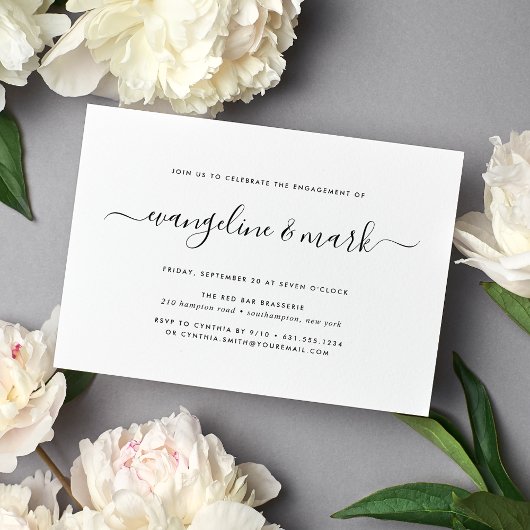 Gin Lane | Invitation de la partie d'engagement