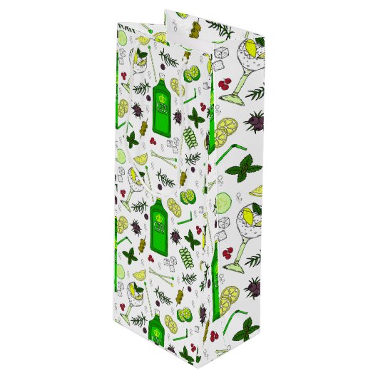 Gin Lover Gin Tonic Cocktail Party Bouteille Sac (Devant Angle)