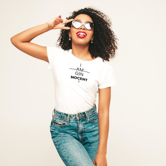 Gin Nocent Dames V Hals T-shirt