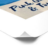 GIN ROSE ET POSTER TONIQUE (Coin)