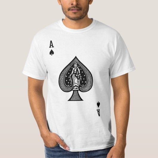 Gin rummy Bicycle-speelkaarten T-shirt (Voorkant)
