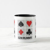 Gin Rummy Player tasses - choisir style et couleur (Centre)