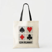 Gin Rummy-tas - kies stijl en kleur Tote Bag (Voorkant)