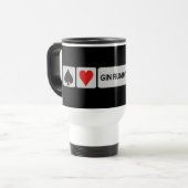 Gin Rummy tasse - choisir style et couleur (Devant gauche)