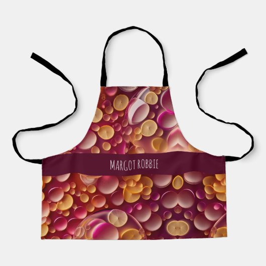 gin soda isometrisch patroon schort (Voorkant)