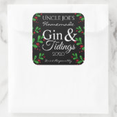 Gin & Tidings maison Étiquettes de vacances (Sac)