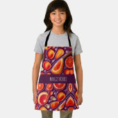 Gin Tonic Citrus Waterverf Pattern Schort (Insitu)