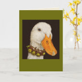 Gina de eendenkaart kaart (Gele Bloem)