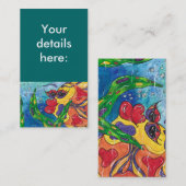 Gina les cartes de visite de poisson rouge (Devant / Derrière)