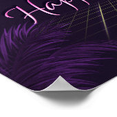 Gina Nom Vorname lila retro Poster Geburtstag (Coin)